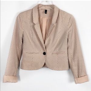 DIVIDED by H&M Polka Dot Crop Blazer Size 4